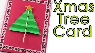 DIY 3D Paper Christmas Tree Greeting Card