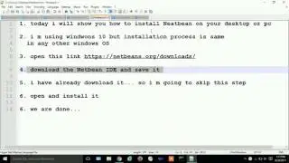 How to install neatbeans IDE IN WINDOWS