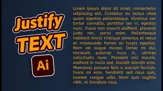 How to Justify Text in Illustrator