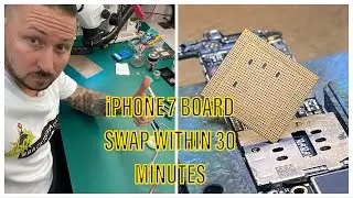 MASTERWORK - iPHONE 7 COMPLETE BOARD SWAP - A10 CPU REBALL TUTORIAL - iPHONE 7 CPU REWORK