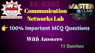 MCQ questions with Answers Communication Network Lab