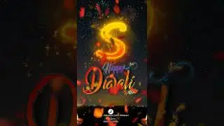 S Name Art With Happy Diwali Status Video 2022 | S Dipavali Status | Diwali #Shorts #Diwali #NameArt