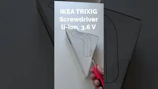 Unboxing IKEA TRIXIG Screwdriver, li-ion, 3.6 V