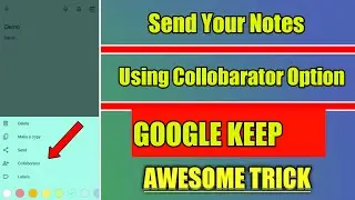 How to Share Your Notes in GOOGLE KEEP | Collaborators Trick | Tamil