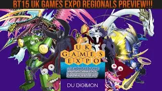 DU Digimon BT15 Regionals Preview - UK Games Expo, Birmingham!