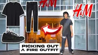 PICKING OUT A FIRE OUTFIT IN H&M | OUTFIT CHALLENGE