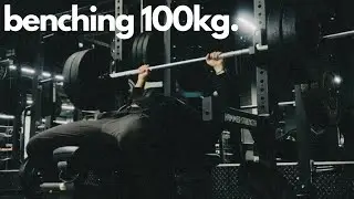 how I hit 100kg bench in only 3-6months (full guide)