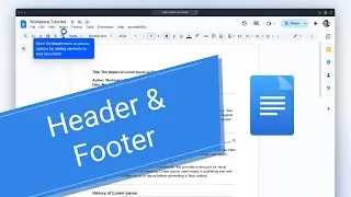 How to Add a Header & Footer into a Google Doc