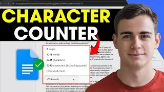 Google Docs - How To Count Characters in Your Document (Character Counter Tutorial)