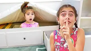 Nastya Artem ve Mia saklambaç oynuyor