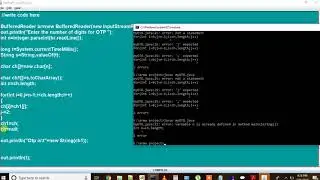 One Time Password in java