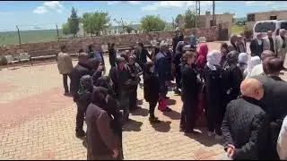 Mardin'deki Ezidiler köylerine yapılmak istenen GES'i protesto etti