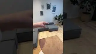 Модульный угловой диван с мягкими спинками