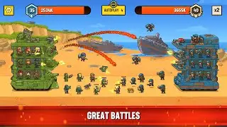 🔥 World War Defense 🛡️ GAMEPLAY Waves 1-10 (Android)