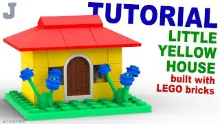 How To Make A Little Yellow House Built With LEGO Bricks Easy Tutorial