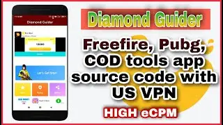 Diamond Guider Free Fire, Pubg, COD Tools App Source Code | Free Android Studio Code | MakeEasy