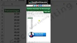 Excel Trick# 6 - Convert Numbers to Percentage [Part 02] - 