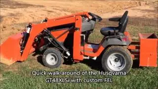 Husqvarna GT48XLSi with homemade FEL