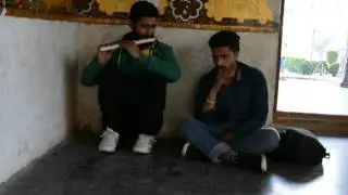 Awesome Flute Player At Shalimar Baag (Garden) Of Kashmir....