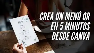 🔴 Cómo crear un MENÚ QR para restaurante GRATIS en 5 minutos |  Desde Canva