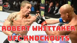 Robert Whittaker UFC Knockouts  #ufc #ufc298 #mma #robertwhittaker #middleweight #fightnight #aussie