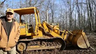 The John Deere 555 Clearing The New Sawmill Site