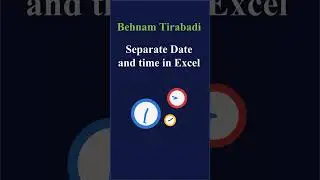 How to separate Date and Time in Excel | Excel Tips and Tricks | 