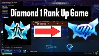 Diamond 1 Rank Up Game In Rocket League!