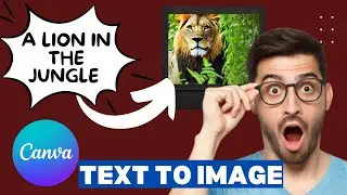 Convert text to image in Canva || magic tool || free ai tool