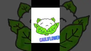 Cauliflower drawing #shorts #shortvideo