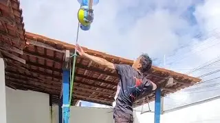 Treino de Vôlei. Posicionamento de Salto para ataque de bola