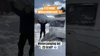 -23,8 Grad Hardcore Wintercamping 🥶🌨️😍 #wintercamping #camping #winterwonderland #shorts