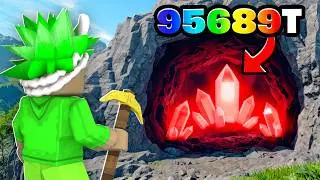 we MUST mine the BIGGEST MOUNTAIN in ROBLOX!