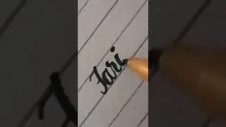 how to write using cut marker in English tutorial ✅ #handwriting #name #shorts #calligraphy #marker