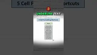5 Essential Cell Formatting Shortcuts for Excel Users #ExcelShortcuts #CellFormatting
