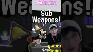 Top 3 SUB weapons in splatoon!🤔 #splatoon3
