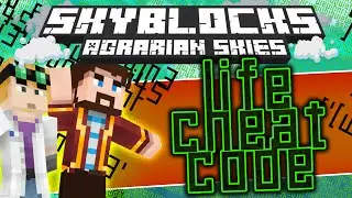 Minecraft - Hardcore Skyblock 93: LIFE CHEAT CODES (Agrarian Skies Mod Pack)