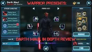Darth Maul In Depth Character Review  Star Wars Galaxy of Heroes