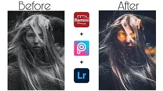 fantasy image editing PicsArt | PicsArt manipulation girl | lightroom color correction | AKZone 2021