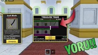 How i traded for DarkBlade!! and getting it's V2 | Blox Fruits