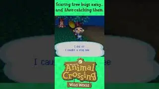 Catching Bugs the Hard Way (Animal Crossing: Wild World) #shorts #animalcrossing