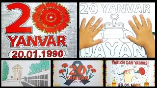 20 Yanvar Qanlı Yanvar aid şəkillər / 20 Yanvar faciəsi / 20.01.1990 #rəsm