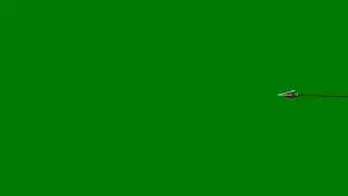 3d bow and arrow green screen effect for chromakey