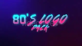 80's Logo Intro Pack - After Effects [FREE]