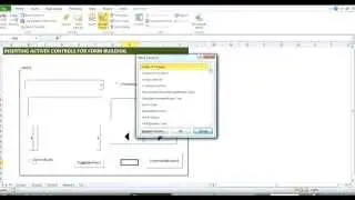 MS Excel: Introduction to ActiveX  controls.....great for building forms!