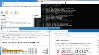 Установка CentOS 8 2021 CentOS-Stream-8-x86_64-20210421-boot PostgreSQL12  Zabbix 5.0