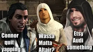 Desmond Roasting His Ancestors - Assassin's Creed