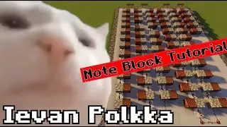 Ievan Polkka | Minecraft Note Block Tutorial | Cat Vibing Meme