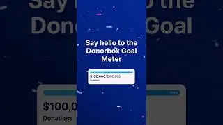 🎯Attract Donors with Donation Form Fundraising Goal Tracker | Donorbox's Goal Meter Drives Donations