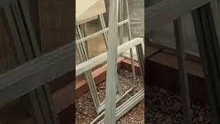 Стеллаж для колес из тепличных компонентов. Шаг первый.